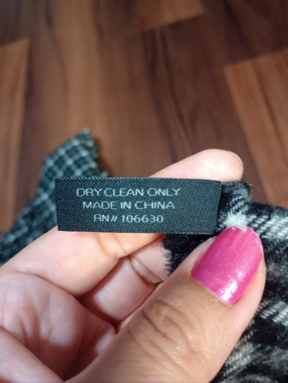 Enzo Montavani 100% Cashmere Plaid Scarf